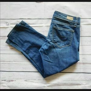 Paige Medium Wash Cropped Lou Lou Jeans - Size 25